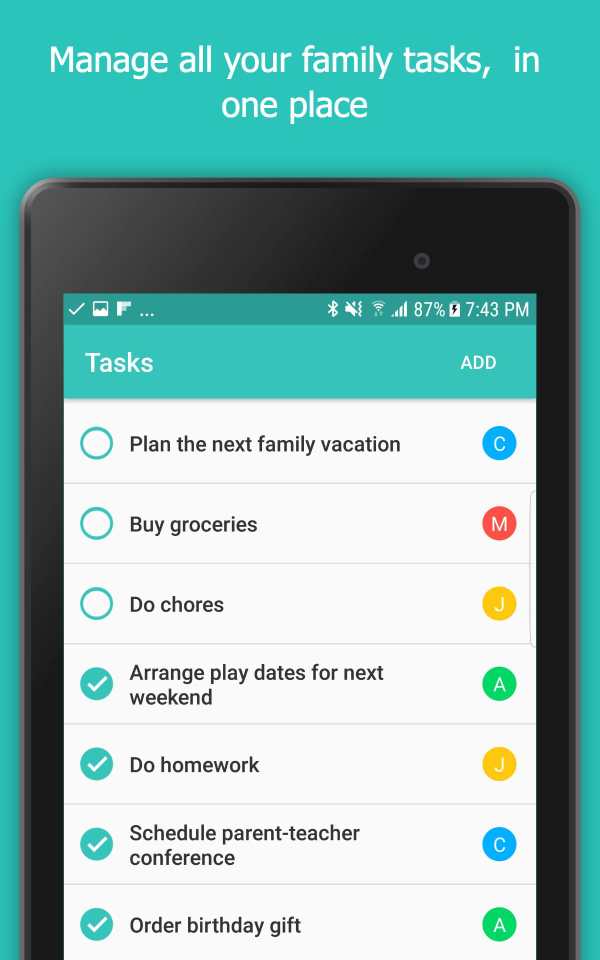 Calroo Family Organizer 12 تصوير الشاشة