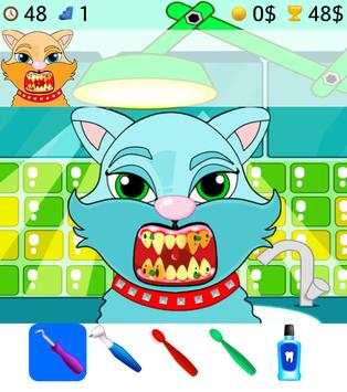 Cat dentist games screenshot 2