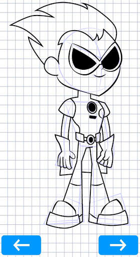 How to draw Teen Titans Go screenshot 2