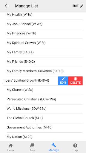 Pray Through Prayer List App screenshot 4