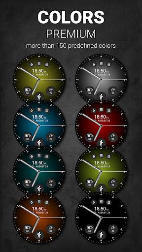 Black Classic Watch Face скриншот 2