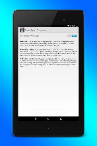 Enable Battery Percentage screenshot 3