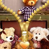 Teddy Bear Zipper Lock Screen 1.2
