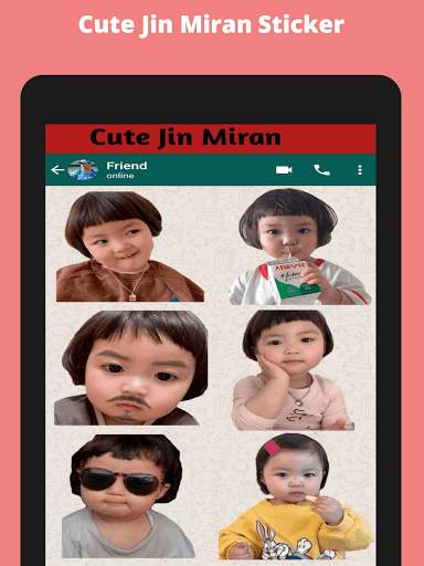 Cute Baby Stickers: Jin Miran screenshot 1