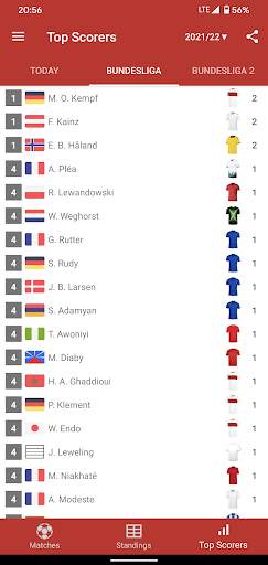 Live Scores for Bundesliga 2021/2022 screenshot 6