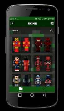Super Hero skin for Minecraft PE screenshot 2