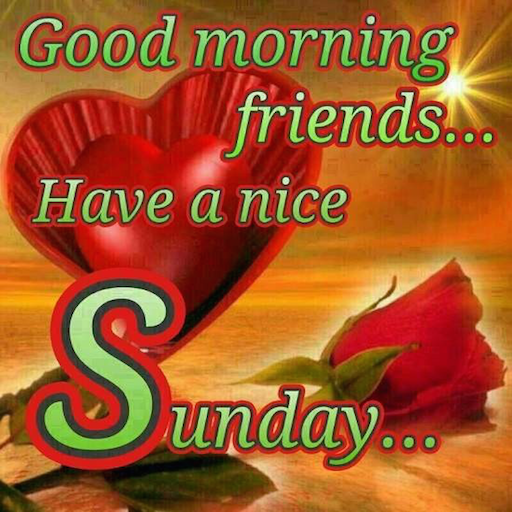 ikon Happy Sunday: Greetings, GIF W