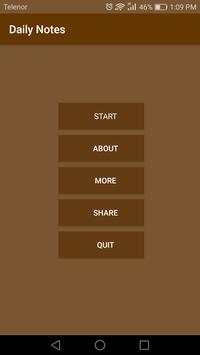 Daily Notes screenshot 1