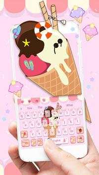 Sweet Ice Cream Keyboard 1 تصوير الشاشة