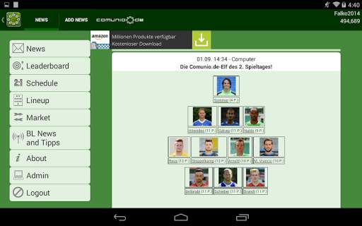 Comunio screenshot 6