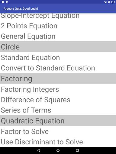 Algebra Quiz скриншот 11