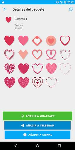 Heart sticker for Telegram WhatsApp Signal screenshot 6
