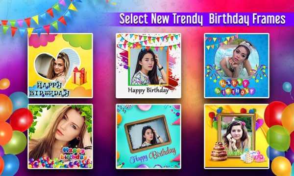 Birthday Greetings: happy birthday frames screenshot 3