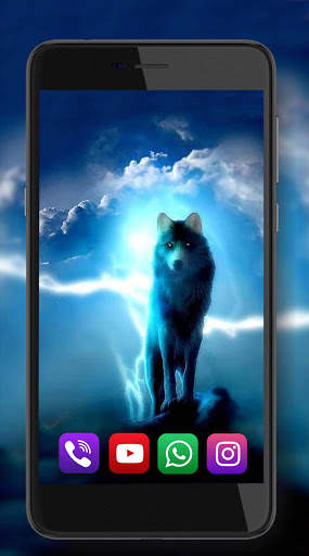 Wolves Night Live Wallpaper screenshot 1