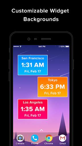 World Clock & Widget 4 تصوير الشاشة