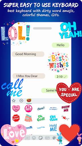 Dirty Word Emoji Sticker Keyboard #2 screenshot 3