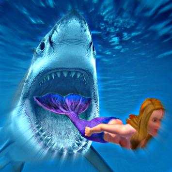 Angry Shark Mermaid Run screenshot 1