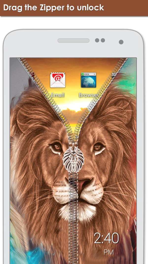Lion Zipper Lock screenshot 2