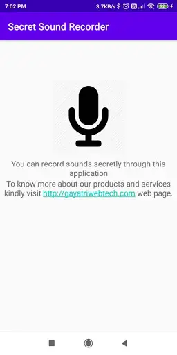 Secret Sound Recorder screenshot 1