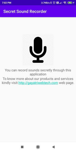Secret Sound Recorder screenshot 1