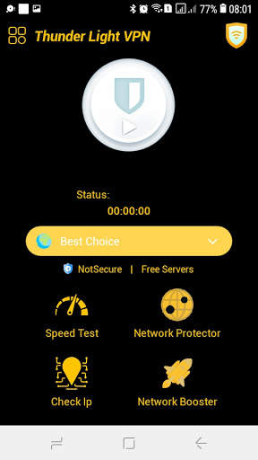 Thunder Light Vpn - Unlimited Free VPN 2021 screenshot 2