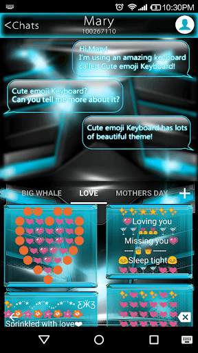 Space Craft Emoji Keyboard स्क्रीनशॉट 4