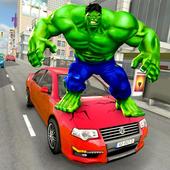 Incredible Green Monster Hero Fight City Rescue icon