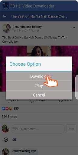 HD Video Downloader for facebook स्क्रीनशॉट 3