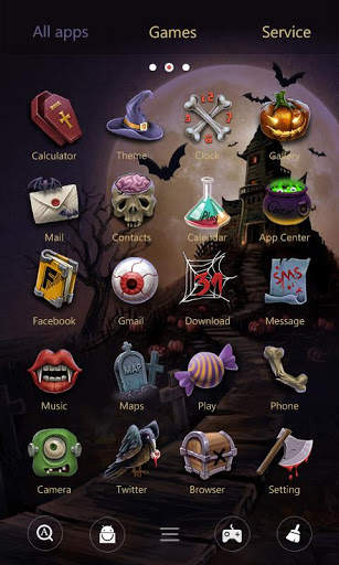 Halloween Night GO Theme screenshot 3