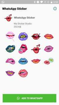 Sexy Lips Kiss Stickers for WhatsApp,WAStickerApps screenshot 2
