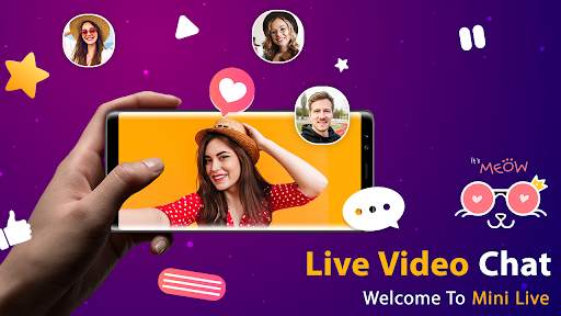Live Video Call - Girls Random Video Chat : MiNi स्क्रीनशॉट 1