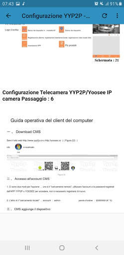 Configurazione YYP2P - Yoosee screenshot 2