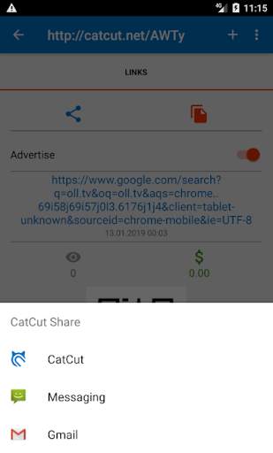 Earn by links or web advertisement स्क्रीनशॉट 5