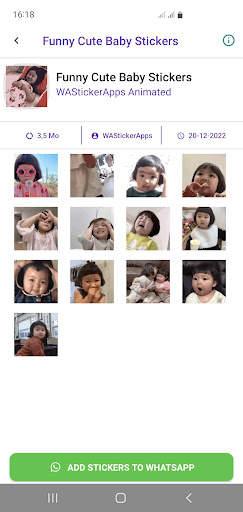 Animated Funny Cute Baby screenshot 2