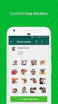 Islamic Cartoon Stickers for WAStickerApps screenshot 3