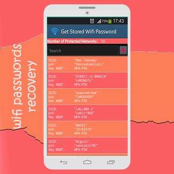 Get Saved Wifi Passwords screenshot 1