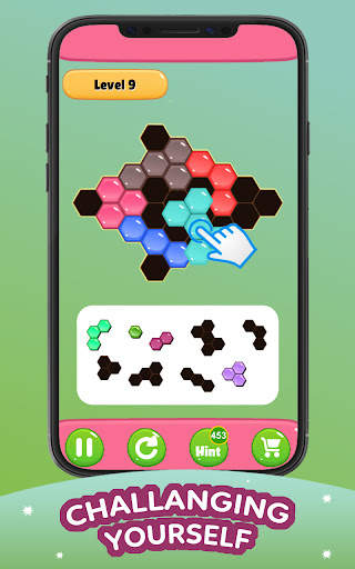 Hexa jigsaw puzzle: Hero Block screenshot 4