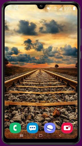 Awesome Railroad Wallpaper HD screenshot 1
