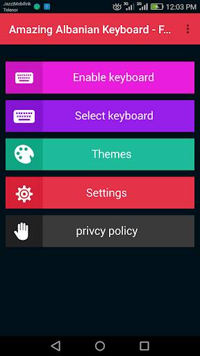 Amazing Albanian Keyboard - Fast Typing Board скриншот 1