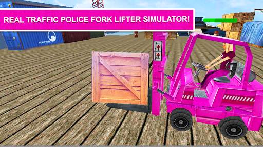 Pink Lady Car Parking fork Lifter screenshot 2