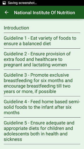Dietary Guidelines for Indians screenshot 2