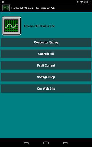 Electrc NEC Calcs Lite screenshot 7