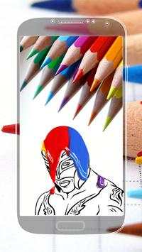 Coloring Book for WWE स्क्रीनशॉट 1