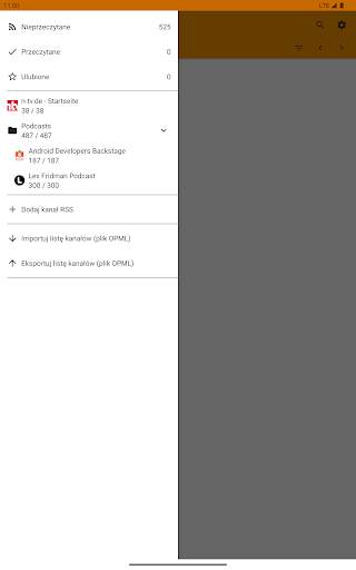 Czytnik RSS w trybie offline screenshot 1