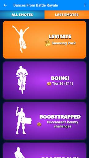 FORT Emotes Royale BR Dances Shop - 2020 screenshot 1