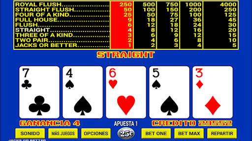 Vídeo Poker screenshot 1