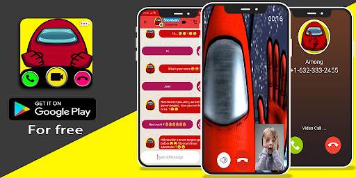 video call and chat simulator for among us screenshot 1