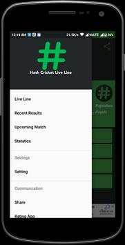 Hash Cricket Live Line : FASTEST CRICKET SCORE APP screenshot 1