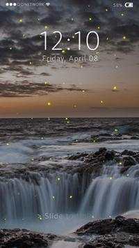 Waterfall Firefly Lock Screen screenshot 3