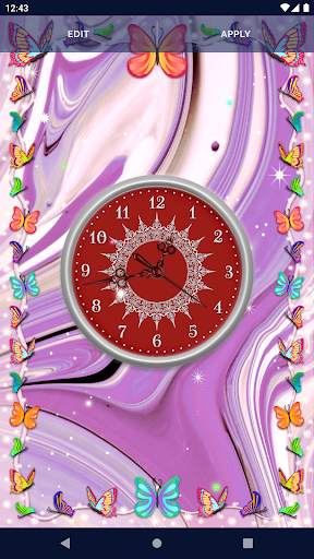 HD Clock Beautiful Wallpaper screenshot 3